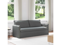 Vidaxl Sofá Cinza Escuro 196 X 82 X 85 Cm Tecido