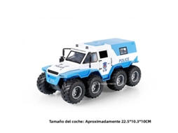 (branco) Miniatura Do Carro De Polícia Avtoros Shaman Em Escala 1:24 Com Efeitos De Som E Luz.