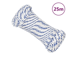 Vidaxl Corda De Barco 4 Mm 25 M Polipropileno Branco