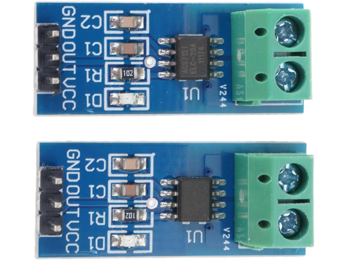 Módulo Sensor De Corrente, 2 Peças, Tecnologia De Efeito Hall Sem