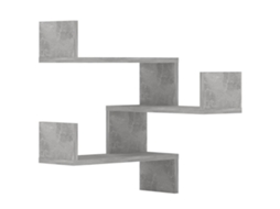Wall Corner Shelf, Wall Corner Shelves Vidaxl Cinzeto Madeira Processada (n/a)