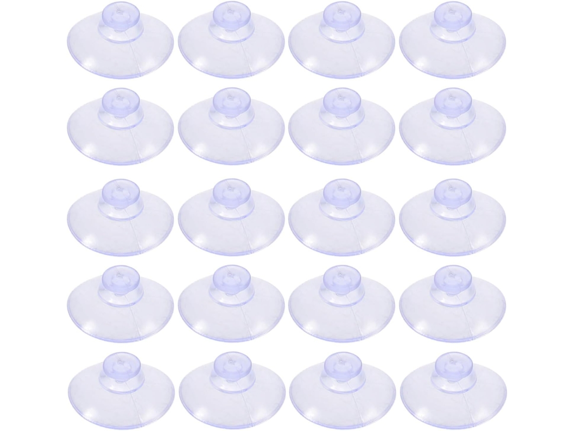 Ounona 300 Peças De Ventosas Antiderrapantes Plástico Transparente 20mm Decoração Mesas Vidro, Janelas E Vitrines