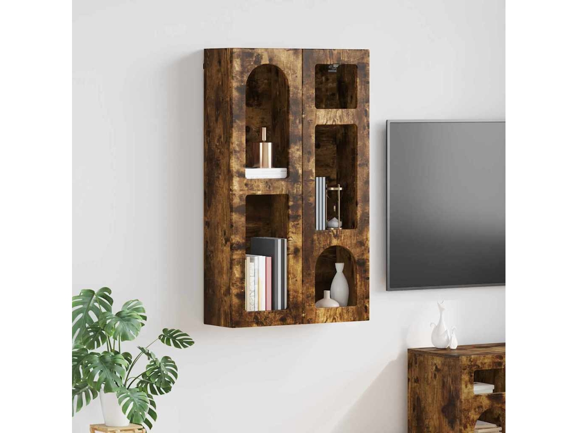 Vidaxl Armário Suspenso Elst Carvalho Fumado 59 X 20 X 100 Cm