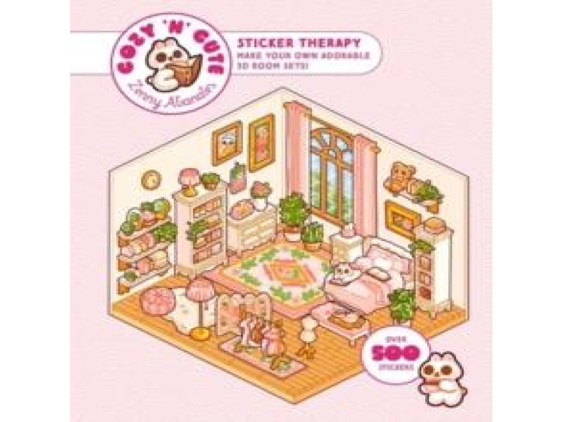 Livro Cute n Cozy Sticker Therapy de Thames Hudson Ltd (Inglês)
