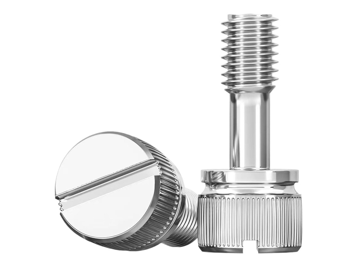Parafuso Ranhurado Serrilhado Em Aço Inoxidável 304, Ajuste Manual, Anti Prolapso 10mm, M4 5 Peças