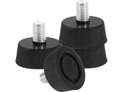 Tehaux Conjunto De 4-parafusos Ajustáveis Almofadas Borracha Para Niveladores Pés Cadeiras, Pés De Armários E Móveis