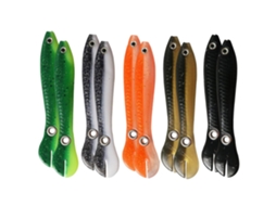 10 Peças Isca Mole 10cm 6g para Peixe Bass Truta