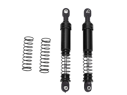 Conjunto De Amortecedores Rc 95mm De Alumínio Com Molas Para Carros Rc Scx10 1/10 Óleo Preto