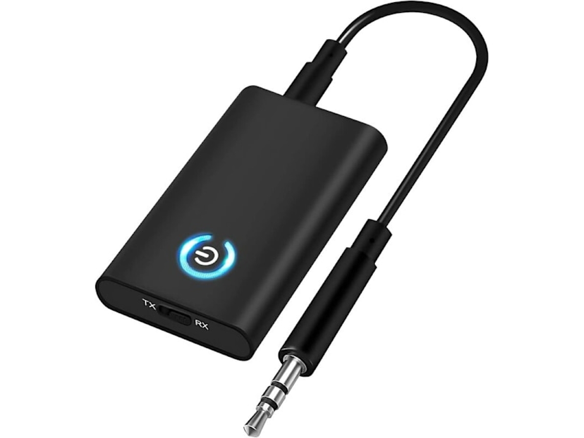 Adaptador Bluetooth Áudio, 2 Em 1, Aux, Para Tv, Pc