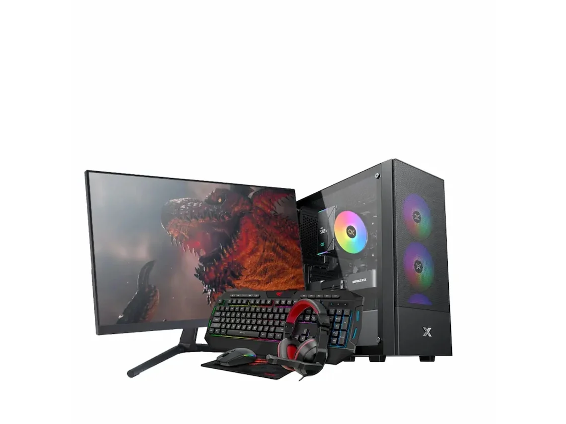 Kit Gaming Ronin A56gt (ryzen 5 5600g - Vega 7 - Ddr4 16gb - 1tb Ssd - Wifi - Monitor 24" Fhd 100hz - Accesorios - Windows 11 Pro)