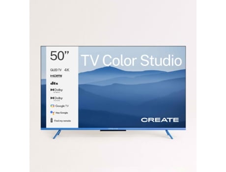 Tv Color Studio Smart Tv Qled 4k Com Tela Antirreflexo E Moldura Colorida Create