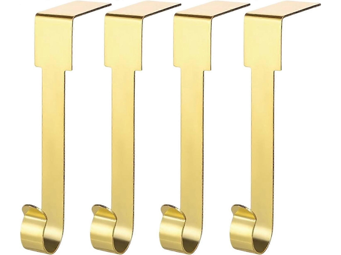 Pacote Com 4 Suportes Para Meias De Natal, Ganchos De Metal Para Pendurar Meias De Natal, Suportes De Prateleira E Decorações De Natal Yx Olysi Shop
