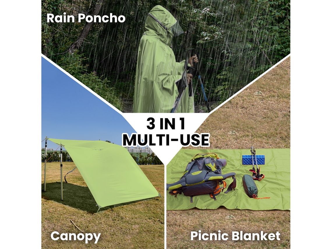 Poncho de Chuva para Adultos Leve Impermeável