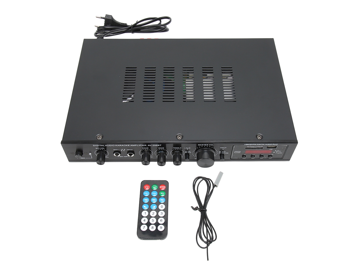 Amplificador 5 Canais Potente LAXISCREED Bluetooth Controle Remoto
