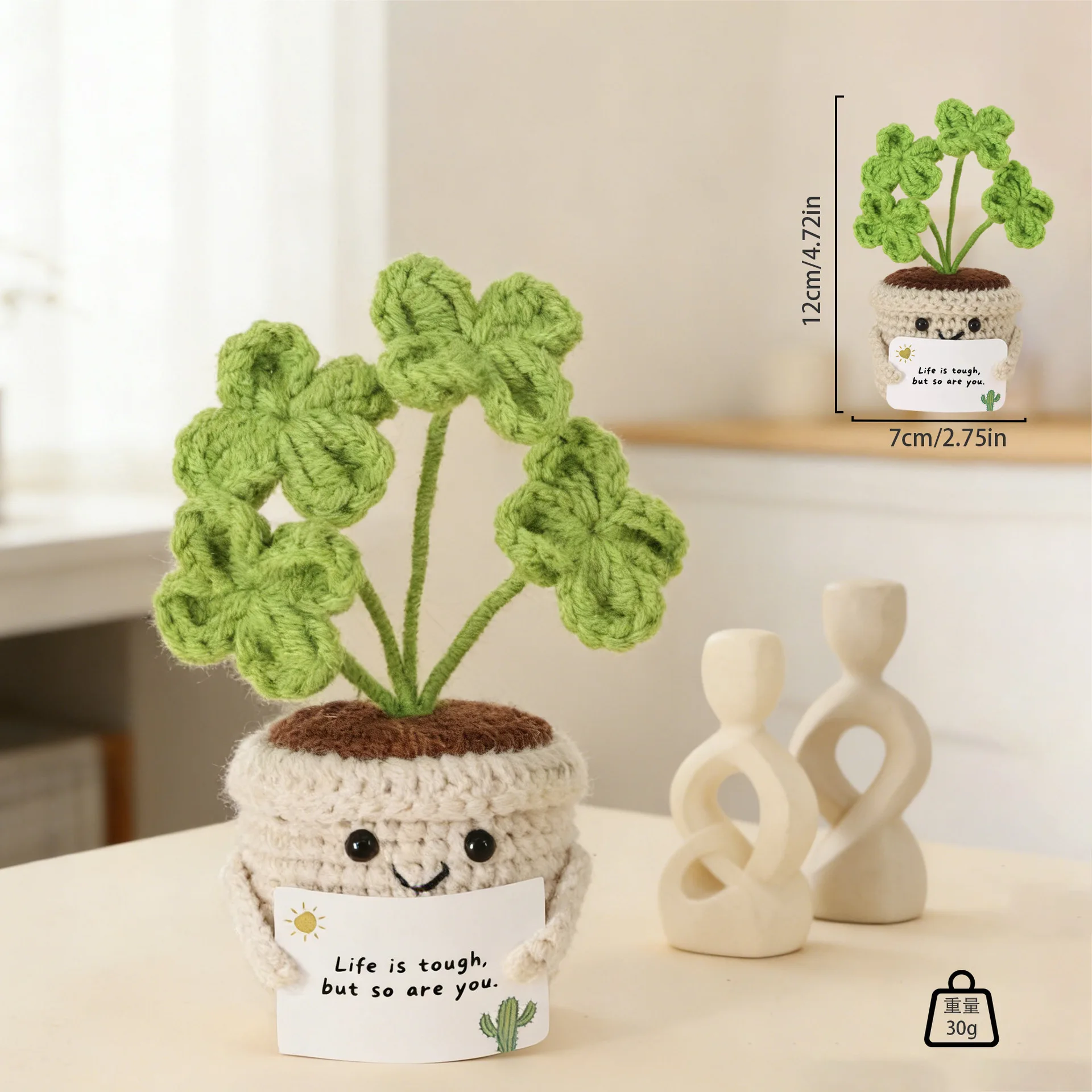 Novo Vaso De Tulipas De Crochê, Feito À Mão, Plantas De Crochê