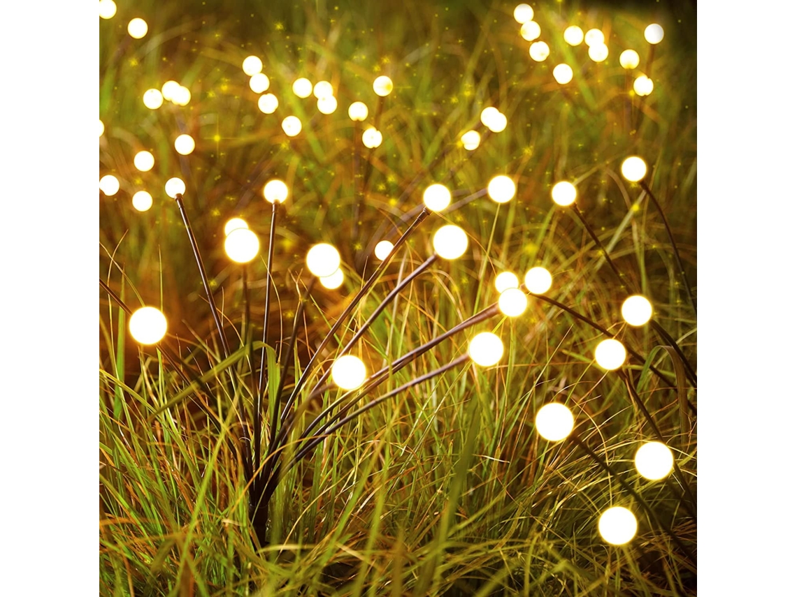 VYLARA Luzes De Vaga Lume Brilhantes, Luzes Solares Para Áreas Externas, Atualização De 2024 Com Fios Flexíveis Para Decoração De Jardim, À Prova Dágua, Doi