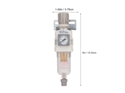 Filtro De Ar Compressor Ajustável Pressão G1/4in