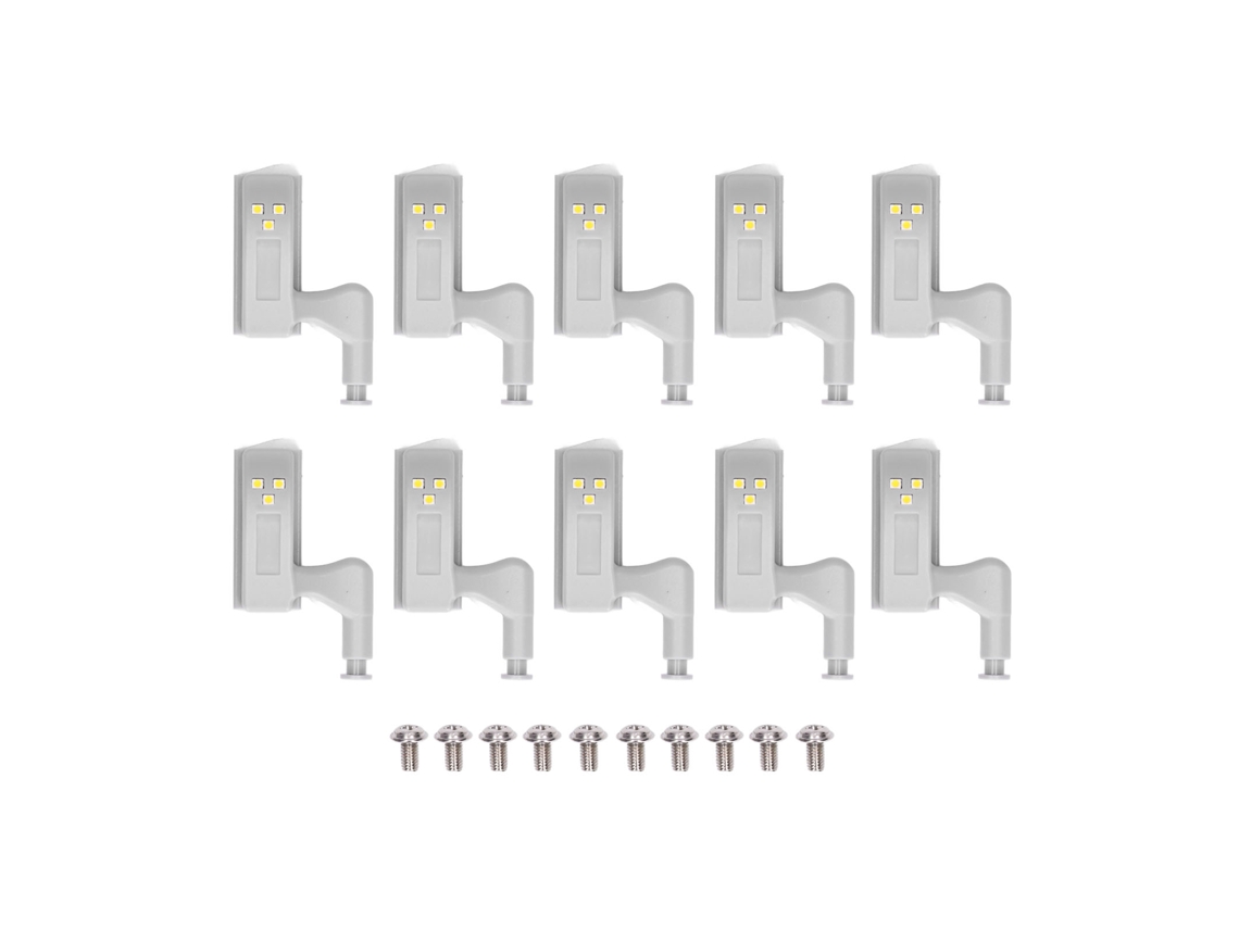 10pcs lâmpadas led com sensor, para armário, closet, gaveta, cômodo | S/MARCA