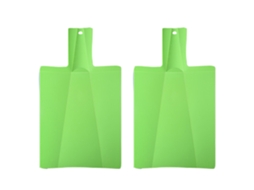 2 Peças Tábua de Corte de Plástico Dobrável Tábua de Cortar Tapete de Preparação de Cozinha Verde ZMDECQNA