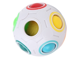 Mali bola Arco íris de Aprendizagem Educativa Cubo Futebol Brinquedo para Crianças Alivio de Estresse