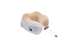 Almofada Elétrica de Massagem para o Pescoço com Função de Vibração, Suporte para o Pescoço em Formato de U Recarregável, Marrom. MDUG
