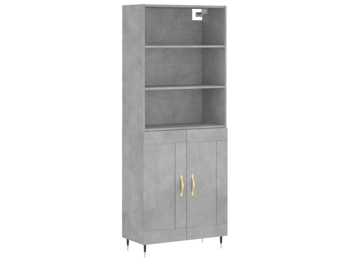 Armário Alto Derivado de Madeira Cinza Cimento MAISON EXCLUSIVE (69,5x34x180 cm)