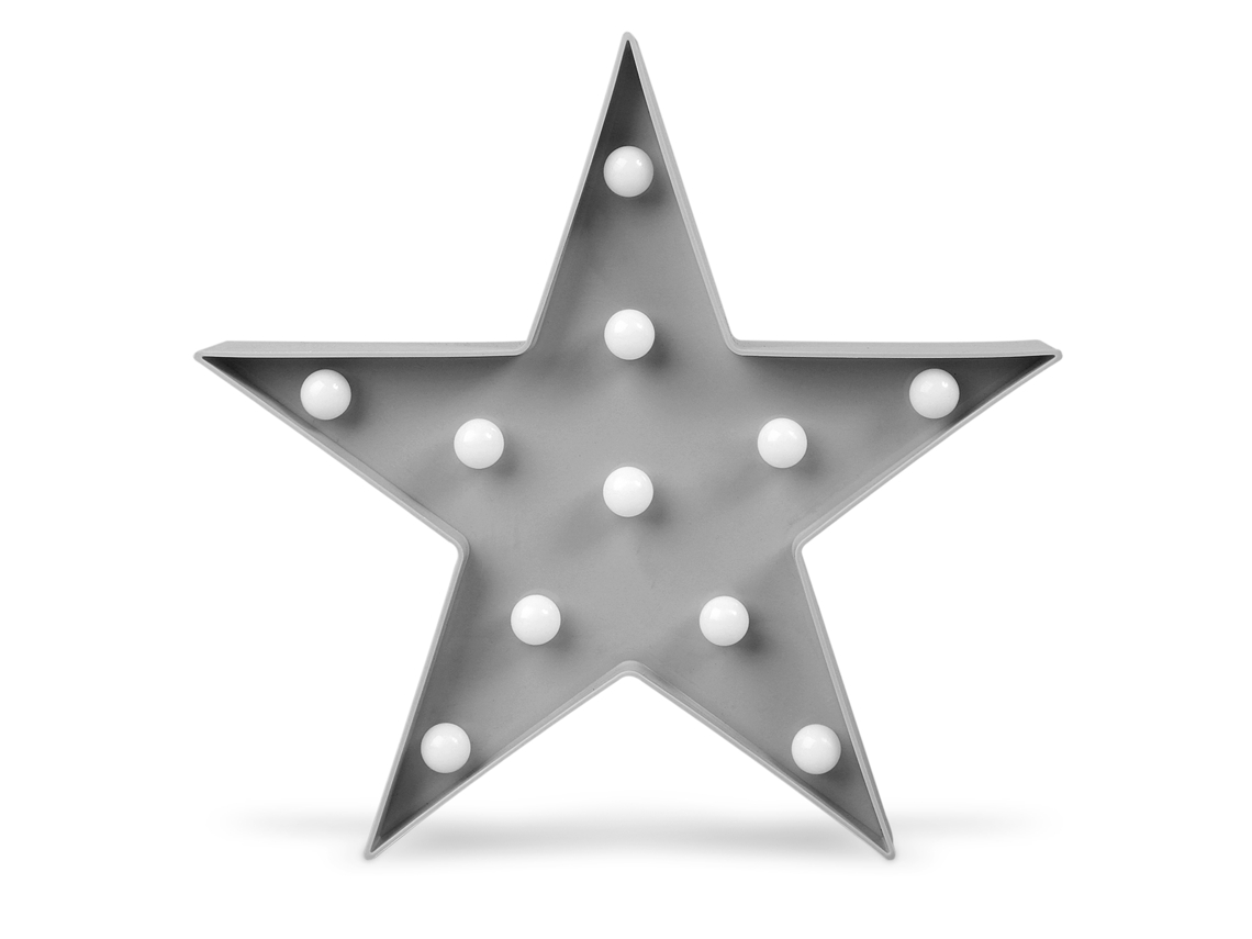 Luminária LED Kiokids Gray Star
