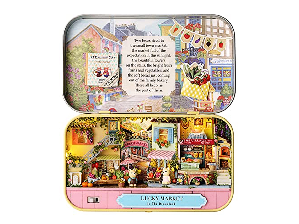 Kit De Casa Em Miniatura Diy Com Móveis Para Adolescentes Adultos Presente Memorável Lucky Market