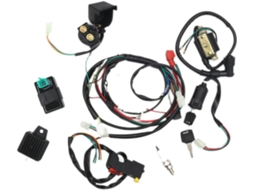 Kit De Chicote Elétrico Completo Com Cdi, Compatível Com Motores De 50cc A 125cc