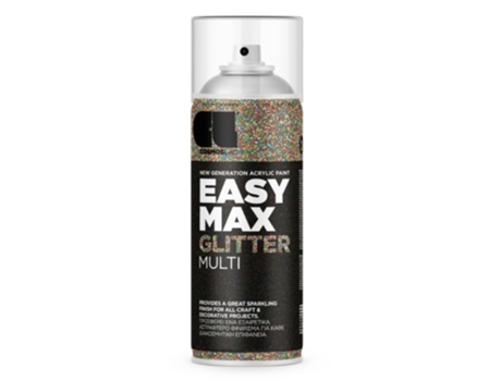 Spray Easy Max Acrílico Glitter Cosmos Lac 400 Ml (Glitter Multicolor 912)