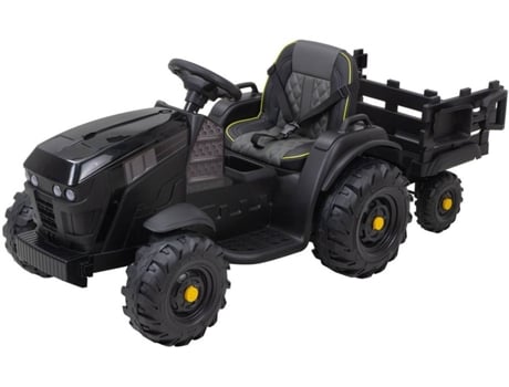 Carro elétrico XTRM Trator Infantil Elétrico Com Reboque - Preto