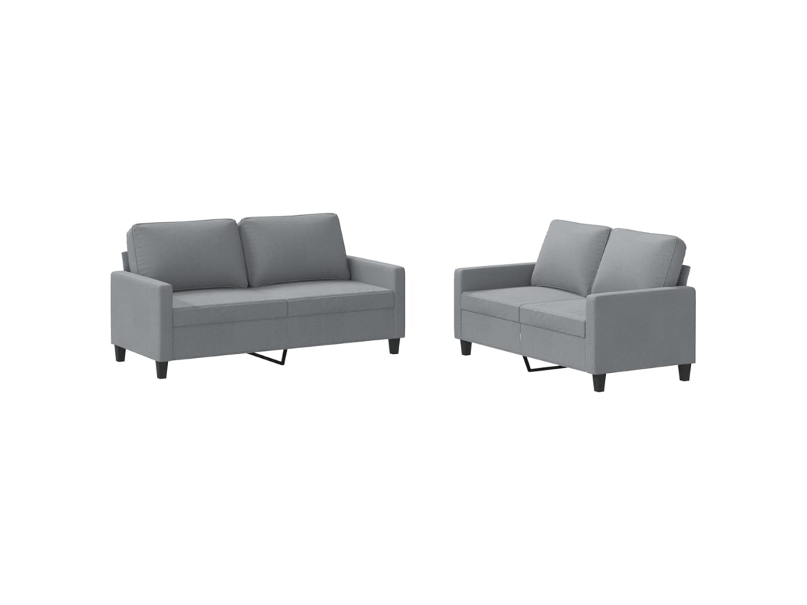 Sofa Set, Sofa Sets Vidaxl Cinzeto Tecido (n/a)