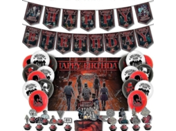 Decoração De Festa De Aniversário Com Tema Stranger Things, Balões, Banner, Bolo/muffins, Topper, Conjunto, Acessórios, Kit