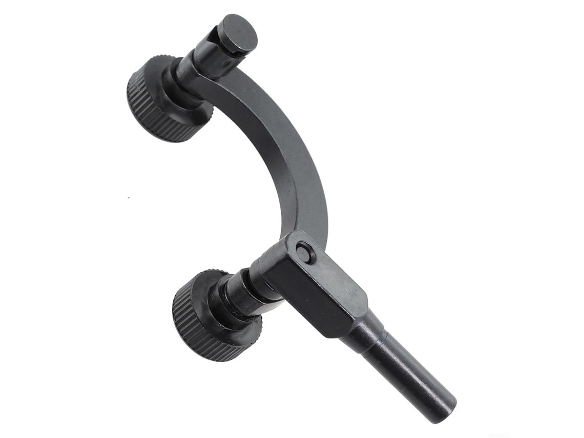 Suporte Combinado Semicircular Para Indicadores De Mostrador 8mm, Extensão Em Aço Escurecido Para Localização De Centros