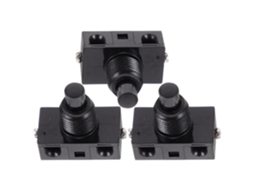 Interruptor De Botão Único, Conjunto De 3 Peças, Em Abs E Cobre.