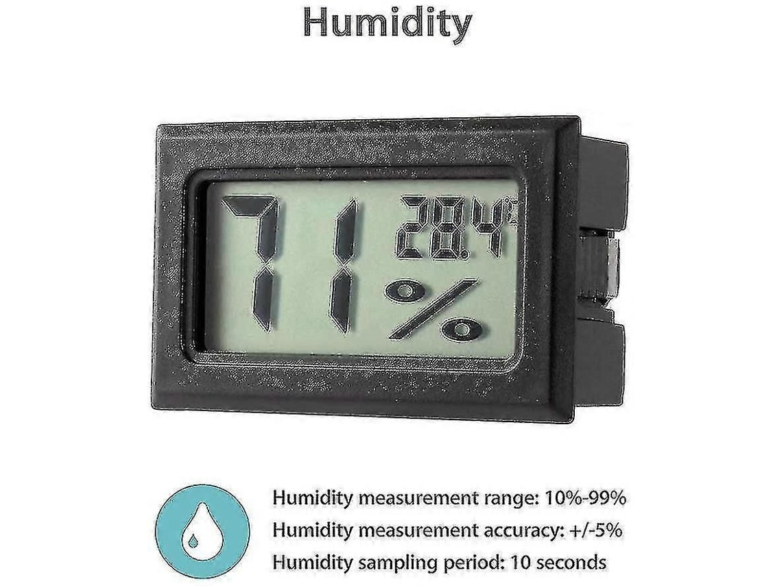 5 Pacote Mini Higrômetro Pequeno Termômetro Higrômetro Digital Display Lcd Interior C