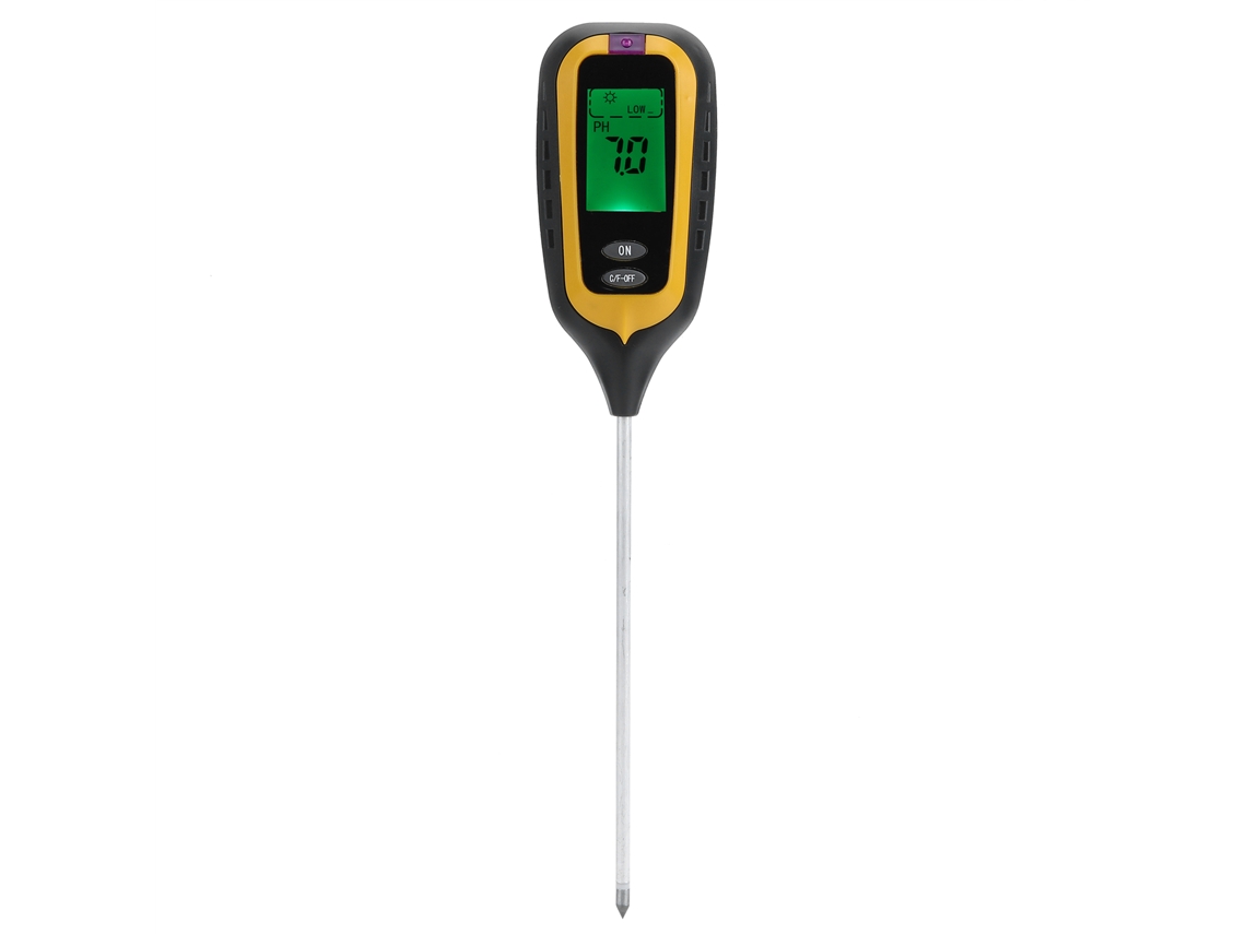 Medidor de Solo 4 em 1 S/MARCA com Umidade Temperatura Luz Ph