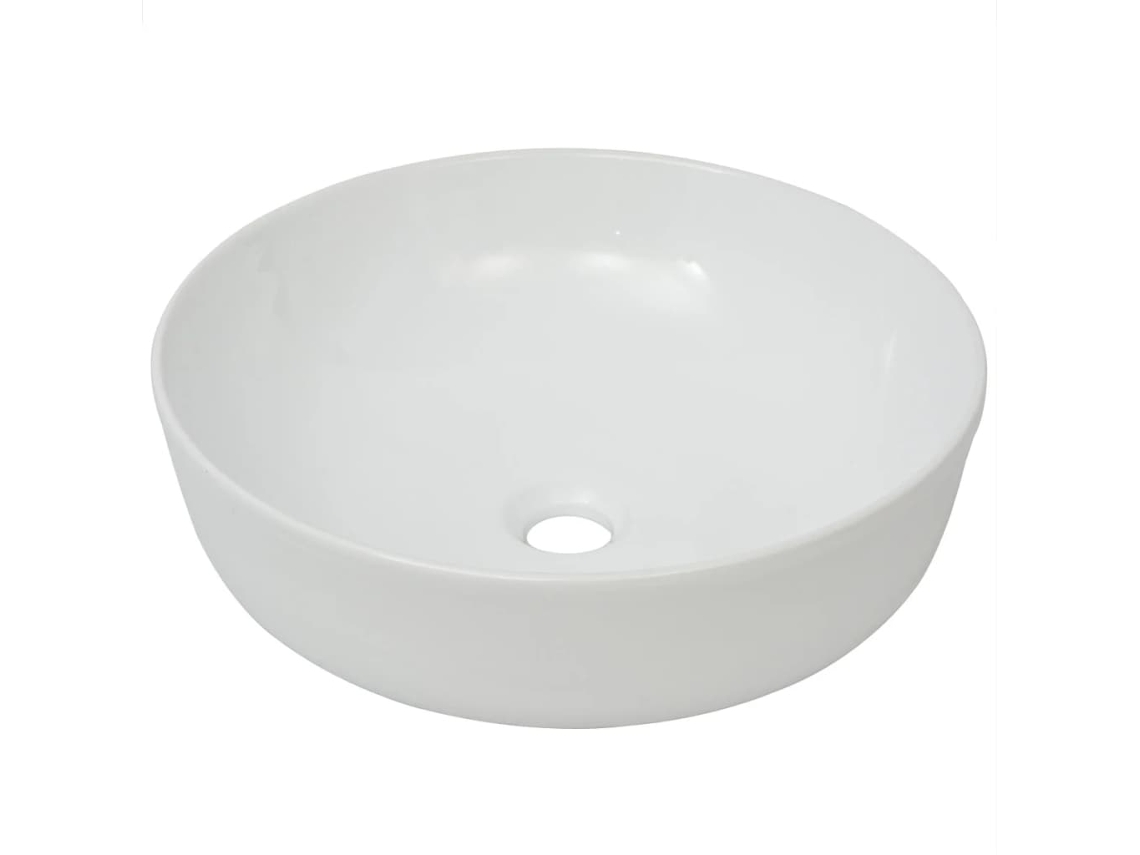 Basin, Basins Vidaxl Branco Cerâmica (n/a)