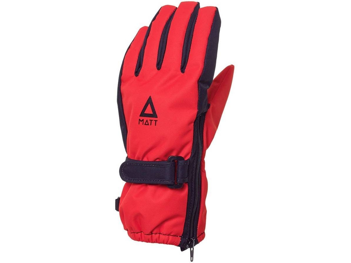 Luvas para Homem MATT Open Side Vermelho para Esqui (5 anos)