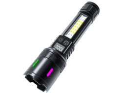 Lanterna Led Recarregável De 6 Polegadas Com 12 Horas De Autonomia, Usb-c E Luz Vermelha (preta)