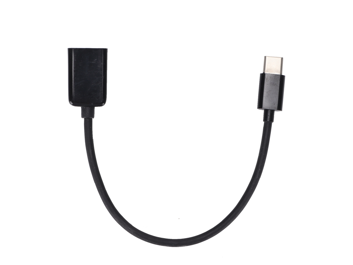 Adaptador Mali Type C para OTG, Conversor de Cabo para Mouse e Teclado, Preto