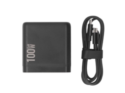 Carregador De Nitreto De Gálio 100w Pd 3.0 Com 4 Portas Para Drones Air 3 Avata 2 Tablets Laptops Carga Rápida Preto