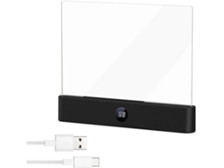 Luminária De Leitura Com Painel Led Inteligente, 3 Cores E Temporizador, Multifuncional, Recarregável Via Usb, Ideal
