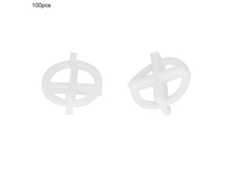 Conjunto com 100 peças de cunhas niveladoras para localização e nivelamento de pisos cerâmicos (3,0 mm)