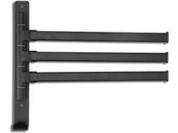 Suporte De Toalhas Para Banheiro, Com 3 Braços Extensíveis, Dobrável E Giratório, Para Montagem Na Parede, Ideal Para