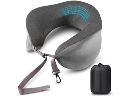 Travesseiro De Viagem, Pescoço Em Espuma Viscoelástica, Para Voo Com Bolsa Transporte Incluída, Adequado O Pescoço. Aquaforge