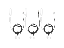 3 Conjuntos Fones De Ouvido Com Redução De Ruído Anti Radiação Controle Com Fio E Microfone Para Celular
