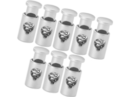 Conjunto De 8 Pinças Arame Prateado Heallily Para Espetos Churrasco, Com Cabo Antiderrapante, Fáceis De Instalar, Ideais