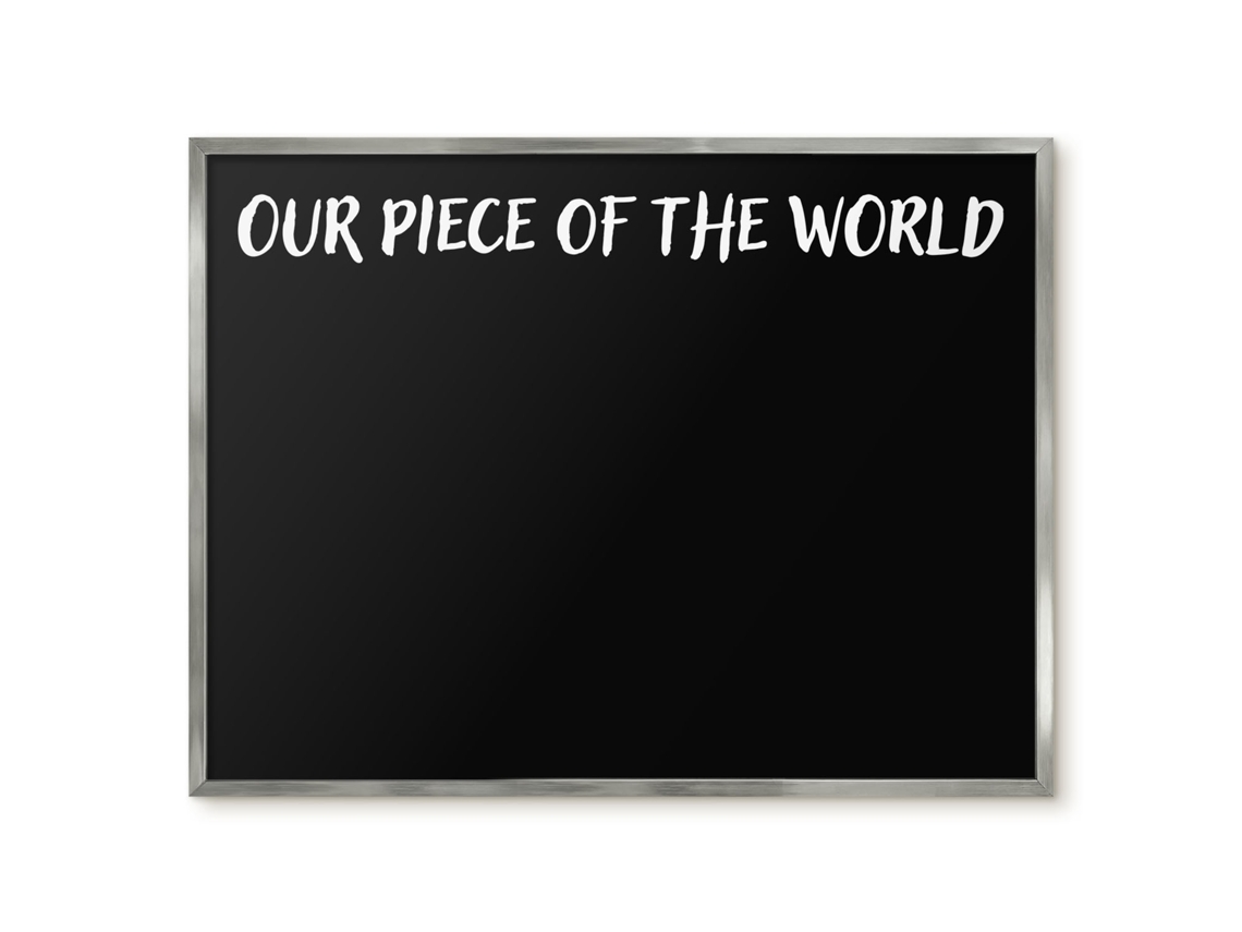 Quadro magnético de parede Nosso Pedaço do Mundo para o quarto Espelharte (80x60 cm)