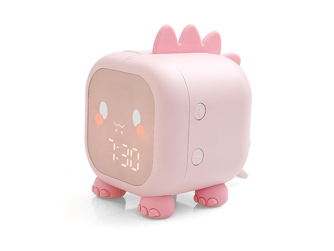 Relógio De Alarme Digital Laxiscreed Com Design De Dinossauro Para Crianças, Despertador E Luzes De Leitura E Noite